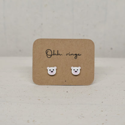 Pendientes Osito Blanco